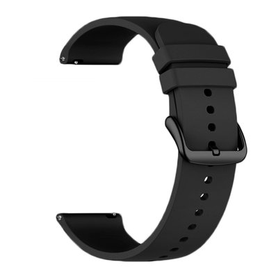 Ремінець силіконовий для Samsung Galaxy Watch 6 | Galaxy Watch 5 | Galaxy Watch 4 чорний 01-6632 фото