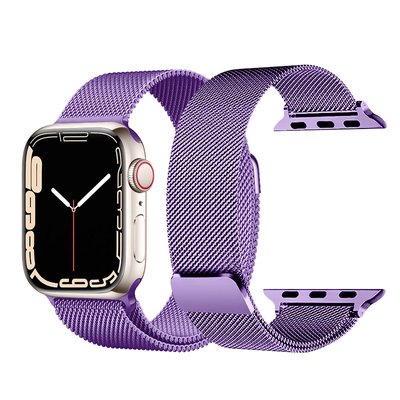 Ремінець металевий міланське плетіння для Apple Watch 41|40|38 мм Lavender 5031 фото