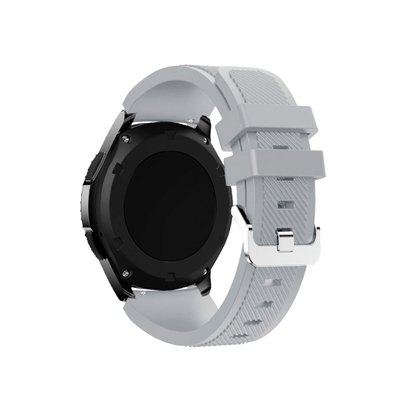 Ремінець силіконовий для Samsung Galaxy Watch 3(45мм) | Gear S3 Classic/Frontier сірий 01-9374 фото