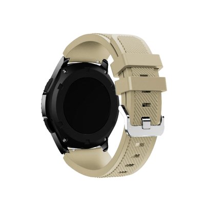 Ремінець силіконовий для Samsung Galaxy Watch 3(45мм) | Gear S3 Classic/Frontier бежевий 01-9251 фото